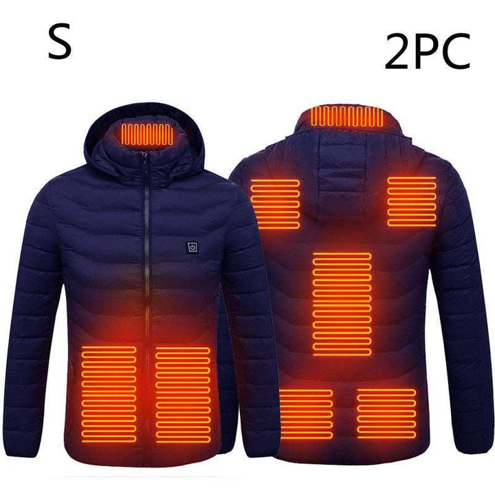 New Heated Jacket Coat USB Electric Jacket Cotton Coat Heater Thermal Clothing Heating Vest Men's Clothes Winter - Mamofa Global Store