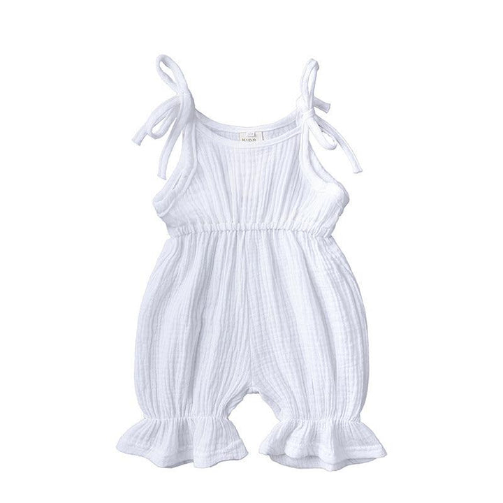 New Arrivals Newborn Toddler Baby Girls Sleeveless Solid Romper Jumpsuit Outfit - Mamofa Global Store