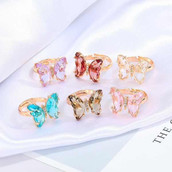 Fashion Vintage Butterfly Ring Personalized Opening Adjustable Index Finger - Mamofa Global Store