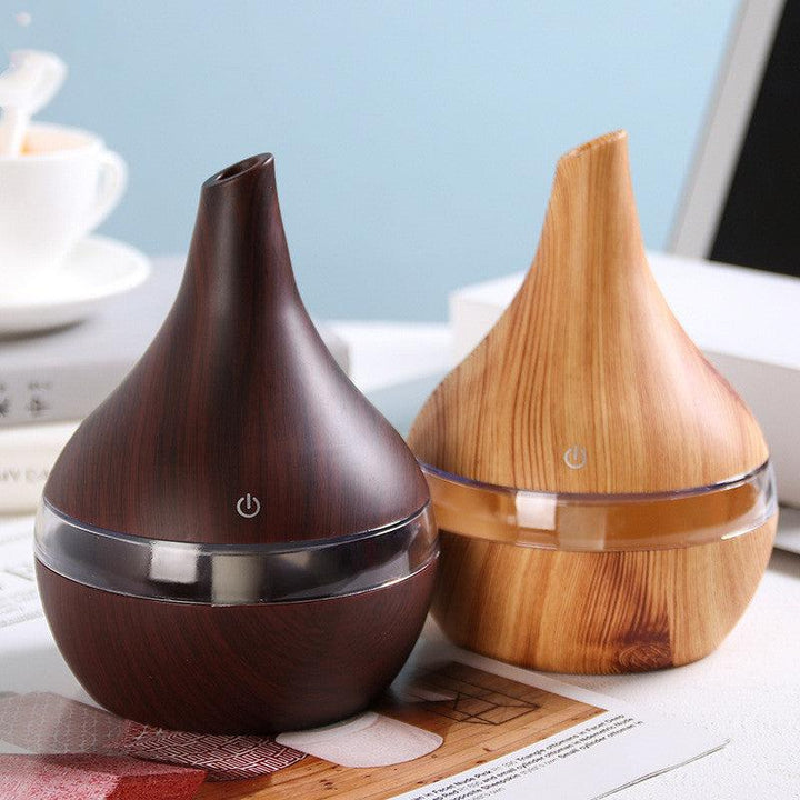 Wood grain tip humidifier air purifier - Mamofa Global Store