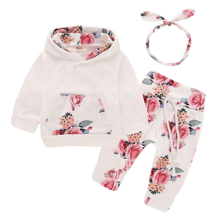 Children's hood printing suit - Mamofa Global Store