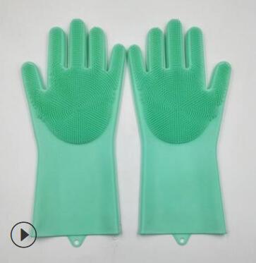 Silicone Heat-resistant Cleaning Brush Scrubbing Gloves - Mamofa Global Store