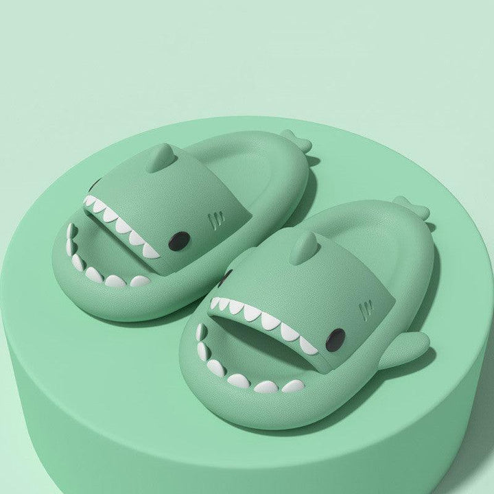 Adult's Slippers Indoor Outdoor Funny Shark Cartoon - Mamofa Global Store