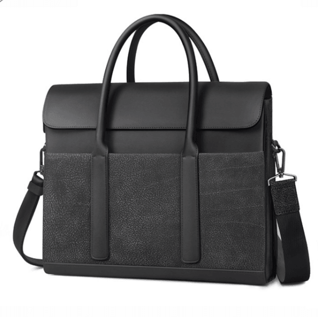 Men's Briefcase Cowhide Computer Messenger Business Bag - Mamofa Global Store