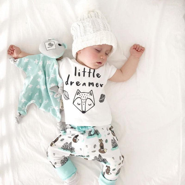 Newborn Baby Clothes Set T-shirt Tops+Pants Little Boys and Girls Outfits - Mamofa Global Store