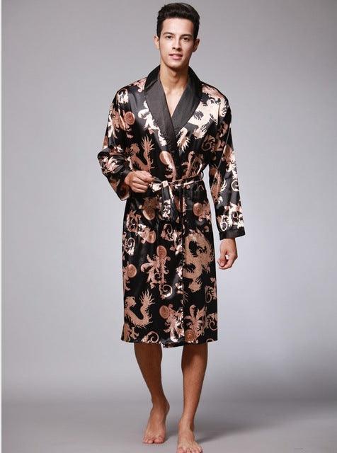 men silk robe - Mamofa Global Store