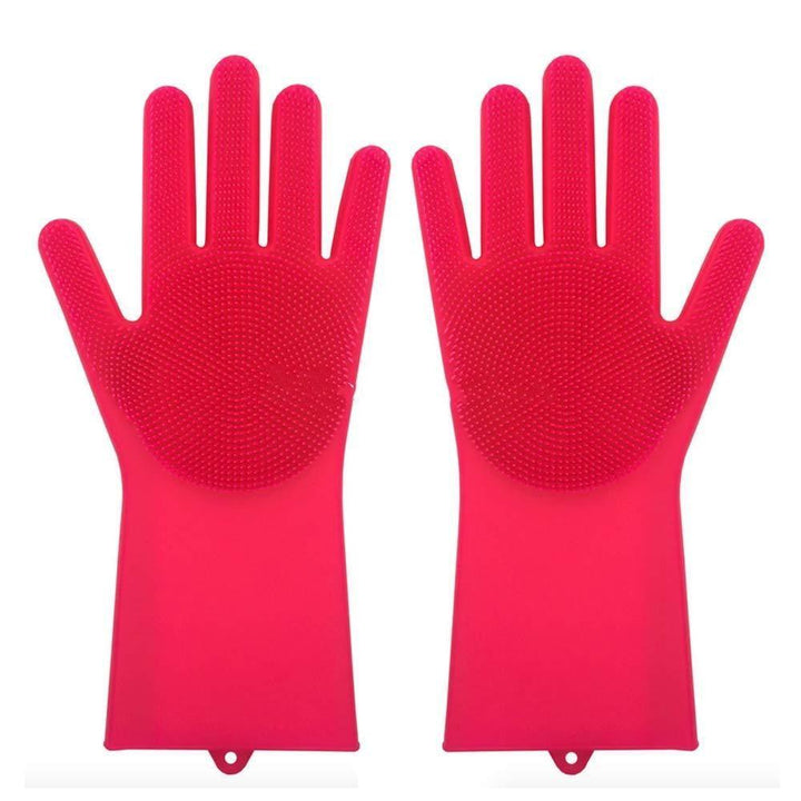 Silicone Heat-resistant Cleaning Brush Scrubbing Gloves - Mamofa Global Store