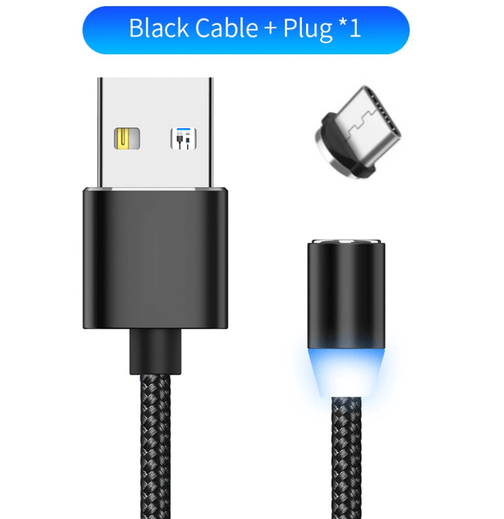 Compatible with Apple , YBD 1m magnetic LED charging cable - Mamofa Global Store