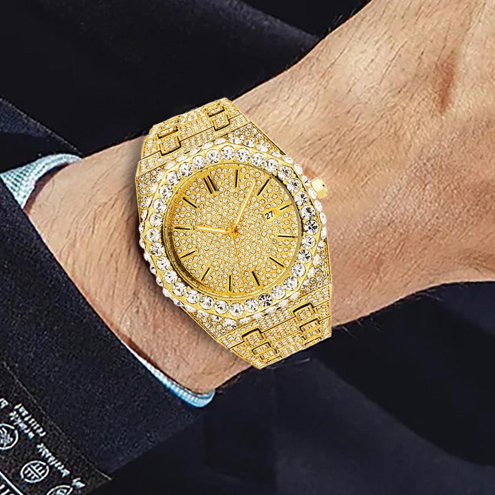 Fashion Starry Diamond Men's Quartz Watch - Mamofa Global Store