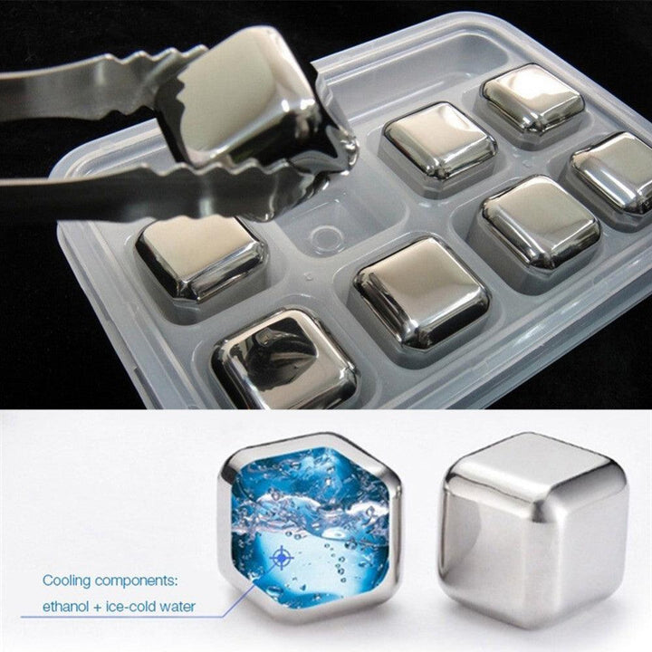 Ice Cubes Set Herbruikbare Chilling Stones Voor Whiskey Cooling Cube Koelen Rots Party Bar Tool - Mamofa Global Store