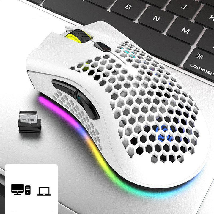 Wireless mouse game luminous RGB electric charging mouse - Mamofa Global Store