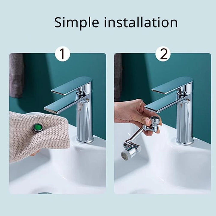 Universal 1080 Swivel Faucet Aerator Multifunction Faucet Extender Universal Swivel Splash Resistant Shower - Mamofa Global Store