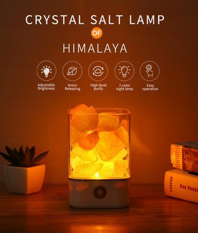 USB Crystal Light Himalayan Salt LED Lamp - Mamofa Global Store