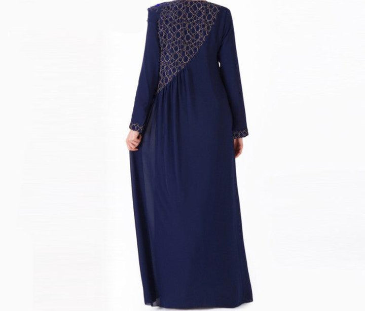 ABAYA Dubai Travel Long Sleeve Chiffon Dress - Mamofa Global Store