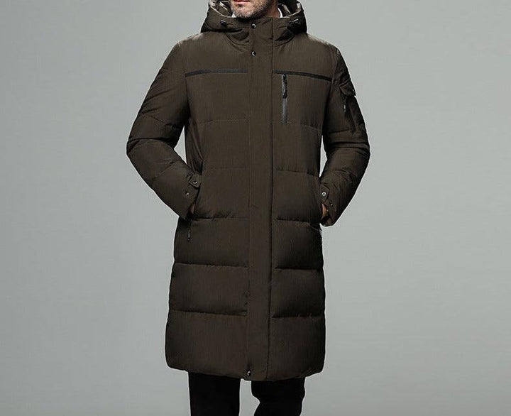 Long padded down jacket for men - Mamofa Global Store