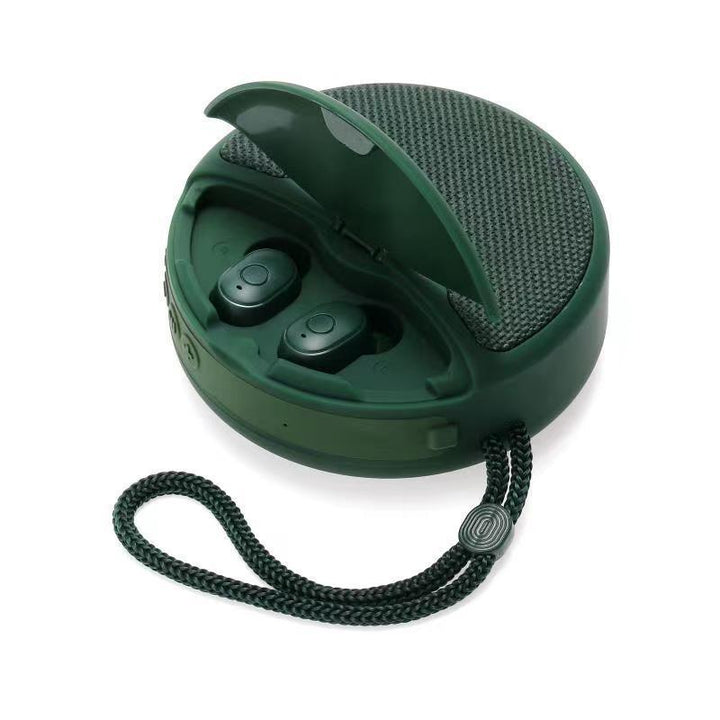 Outdoor Portable Headset Bluetooth Speaker Integrated Wireless 3D Stereo Subwoofer Music Speaker Support TF Card FM Radio - Mamofa Global Store