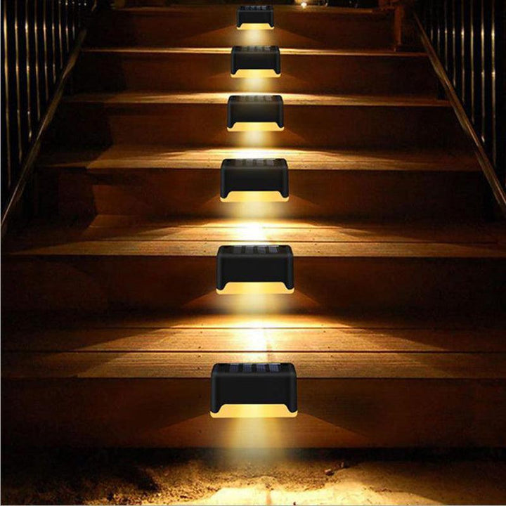 New Upgrade Waterproof LED Solar Fence Lamp Solar Deck Lights Solar Step Light Outdoor For Patio Stairs Garden Pathway Step Yard - Mamofa Global Store