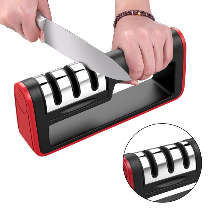 Professional Knife Sharpener Diamond Quick Professional 3 Stages Sharpener Knife Sharpening Tools Sharpening Stone - Mamofa Global Store