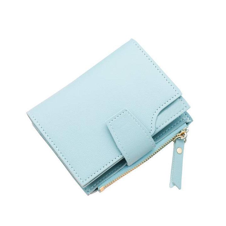 Short Multiple Card Slots Women's Wallet With Zipper - Mamofa Global Store