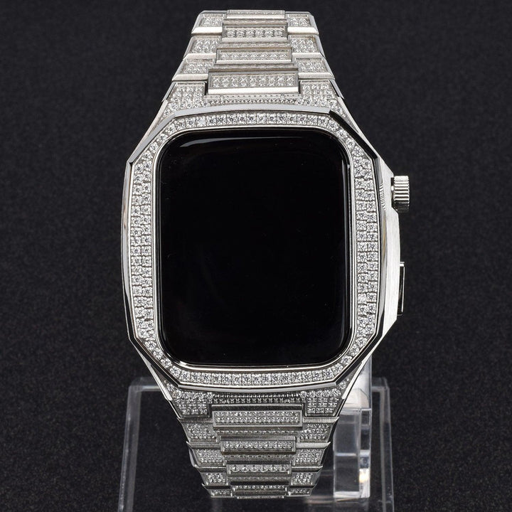 Stainless Steel Full Diamond Modified Watch Protective Case - Mamofa Global Store