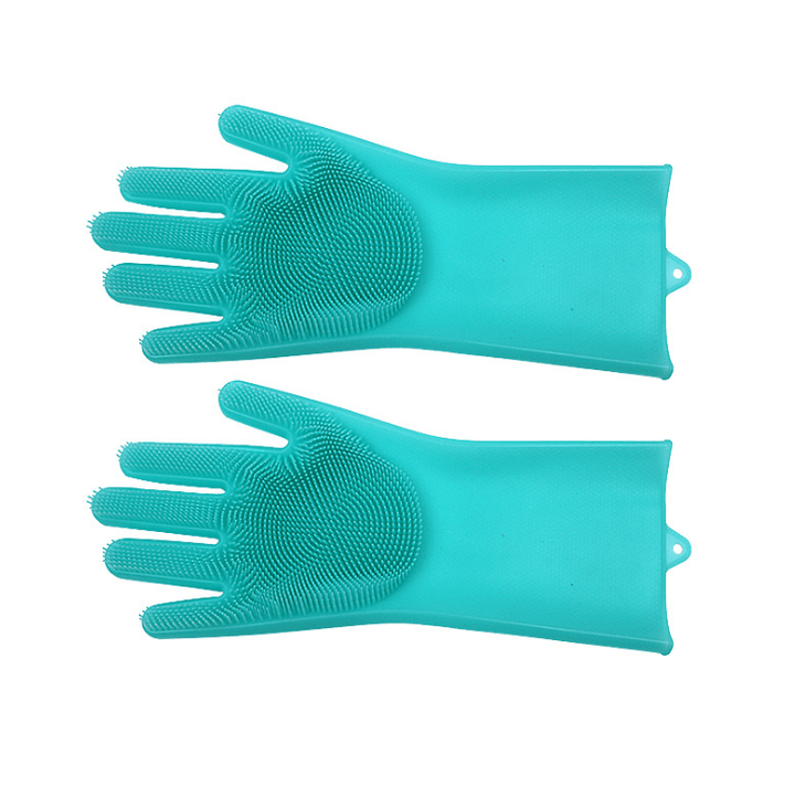 Silicone Heat-resistant Cleaning Brush Scrubbing Gloves - Mamofa Global Store