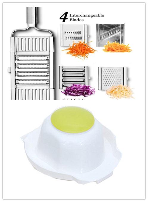 Stainless Steel Grater, Vegetable And Fruit Slicer, Peeler - Mamofa Global Store