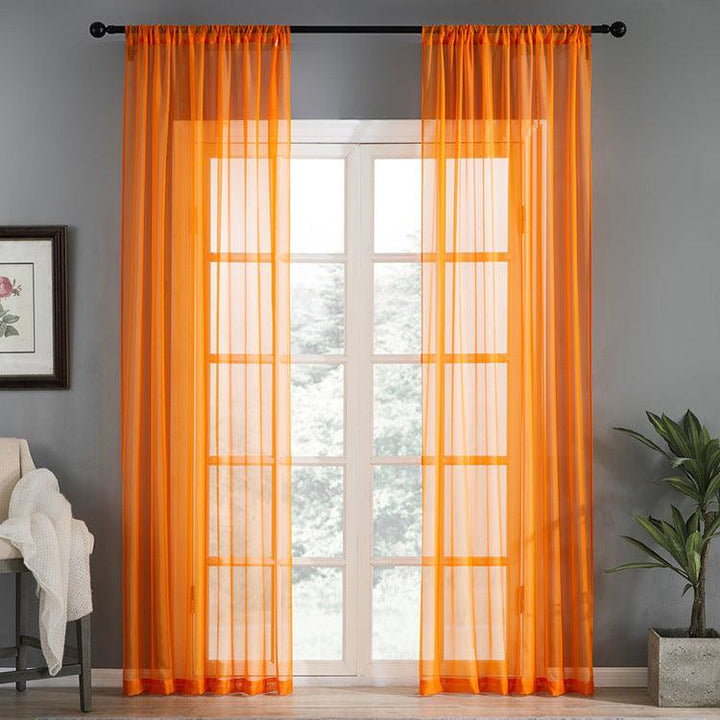 Modern And Simple Pure Color Cotton And Linen Window Screen - Mamofa Global Store