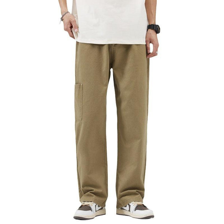 Men's Casual Working Pants Loose Cotton - Mamofa Global Store