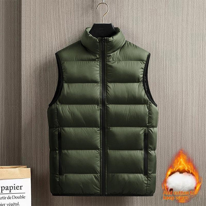 Down Jacket Vest Men's Coat Thickened Warm - Mamofa Global Store