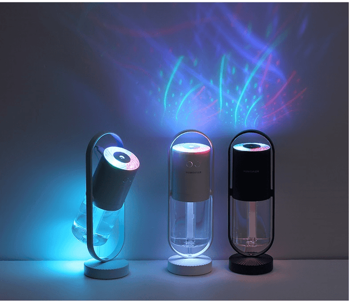 Magic Shadow USB Air Humidifier For Home With Projection Night Lights Ultrasonic Car Mist Maker Mini Office Air Purifier - Mamofa Global Store