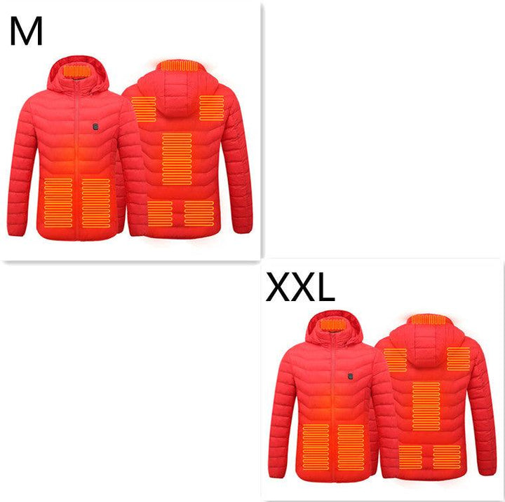 New Heated Jacket Coat USB Electric Jacket Cotton Coat Heater Thermal Clothing Heating Vest Men's Clothes Winter - Mamofa Global Store