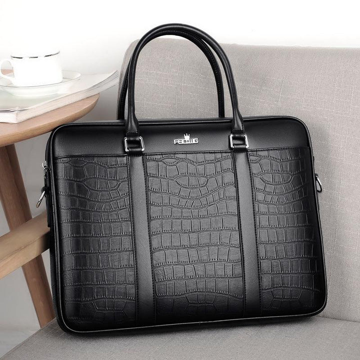 Men's Horizontal Business Handbag Large Capacity - Mamofa Global Store