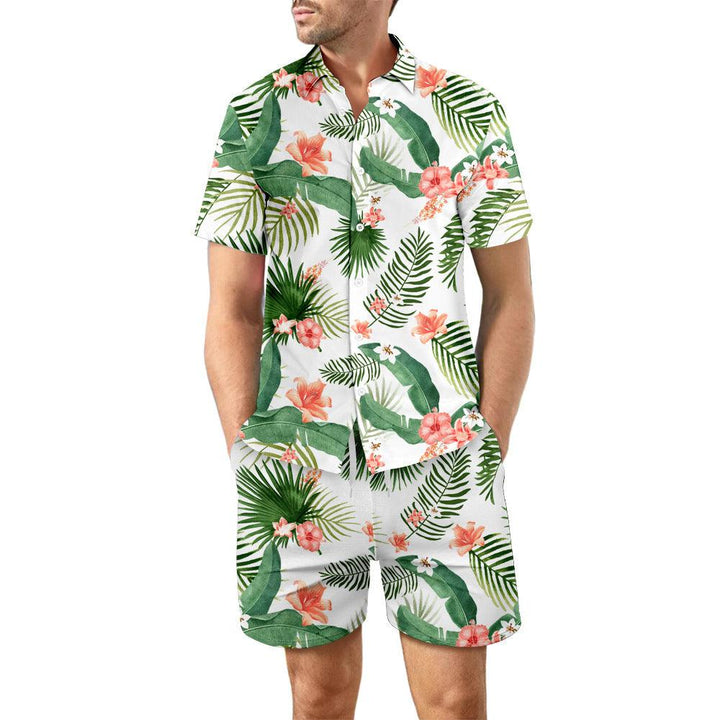 2Pcs Printed Beach Shirt - Mamofa Global Store