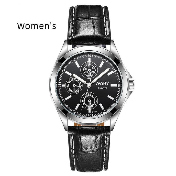 Couple Three Eyes And Six Needles Luminous Waterproof Quartz Watch - Mamofa Global Store