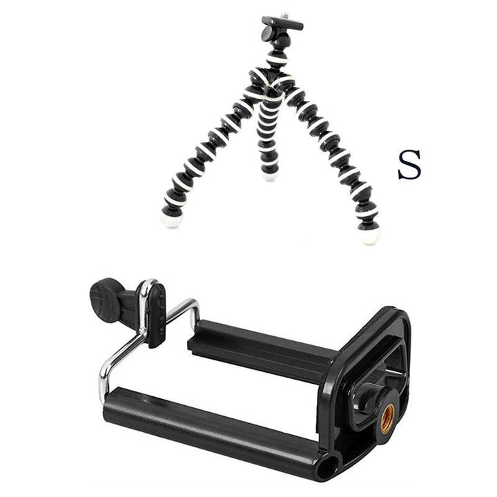 Compatible with Apple, Large Octopus Flexible Tripod Stand Gorillapod for Phone Telefon Mobile Phone Smartphone Dslr and Camera Table Desk Mini Tripod - Mamofa Global Store