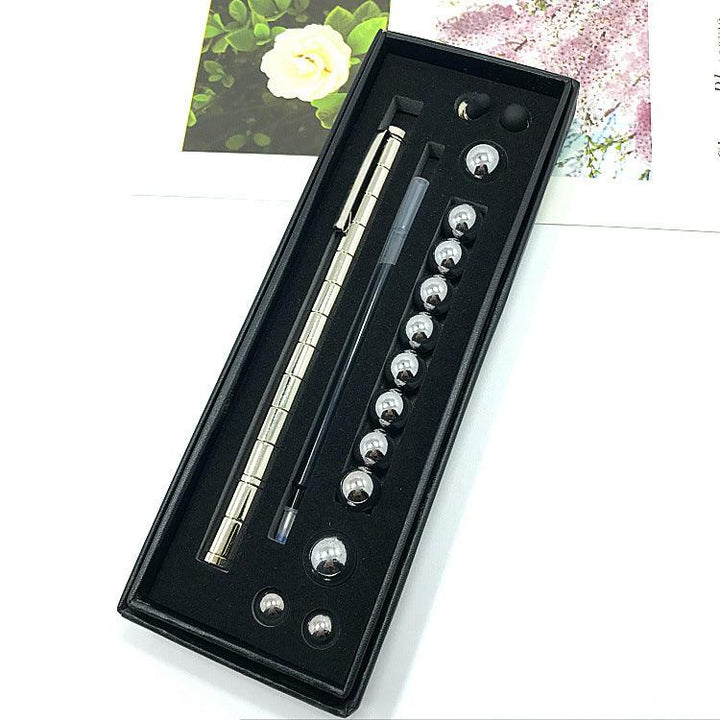 Stress Reducer Relief Toys Gift Box funny black golden kits Fidget magnetic polar pen with stylus ball pen - Mamofa Global Store