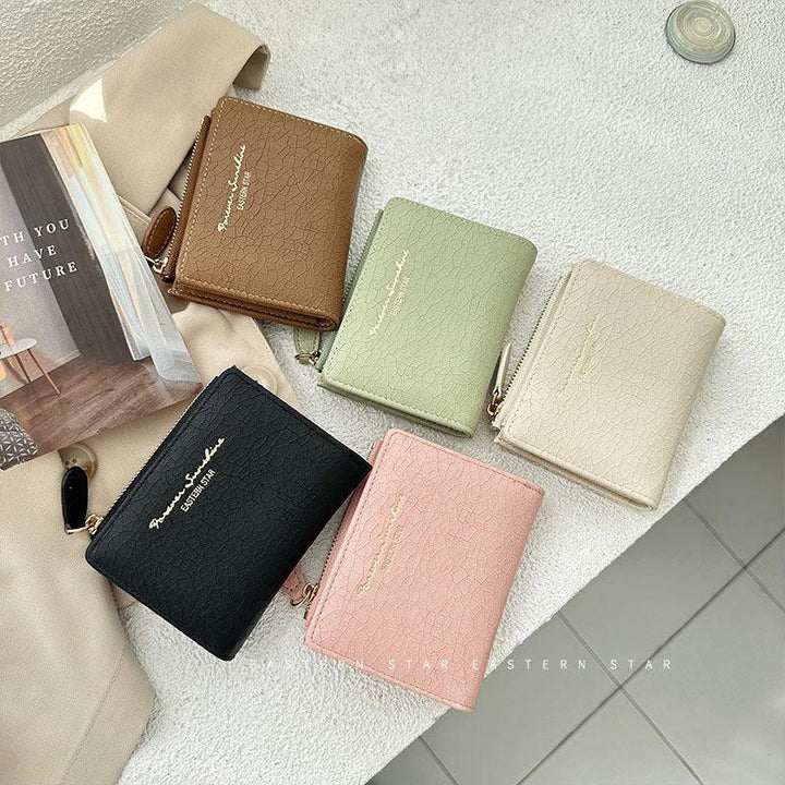 Women's Korean-style Retro Folding Wallet - Mamofa Global Store