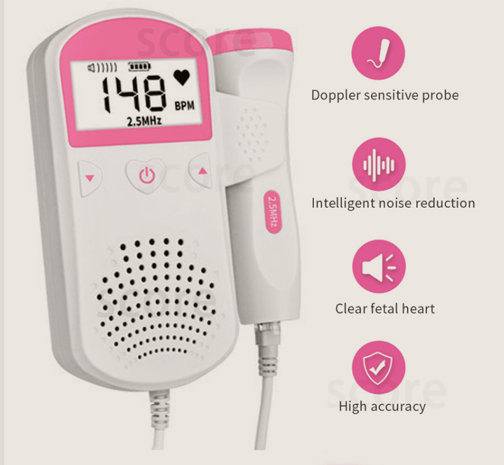 Fetal Heart Rate Monitor Home Pregnancy Baby Fetal Sound Heart Rate Detector - Mamofa Global Store