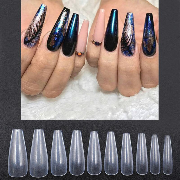 tablets of transparent natural color ballet fake nails - Mamofa Global Store