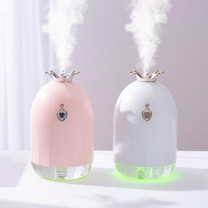 Seven color humidifier, small creative new product, water supplement, crown mute, spray home appliances. - Mamofa Global Store