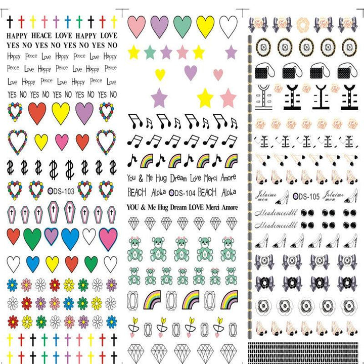 Watermark sticker decal nail sticker - Mamofa Global Store