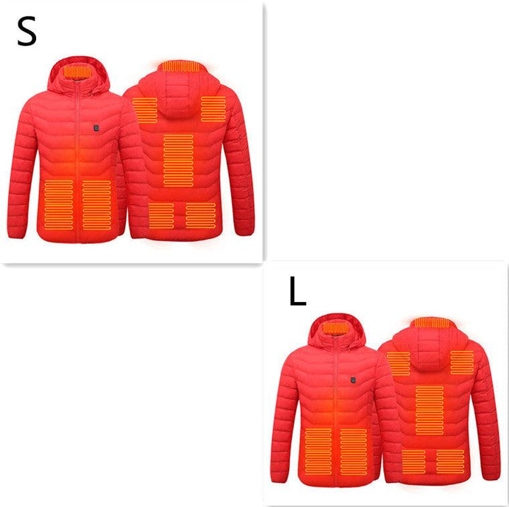 New Heated Jacket Coat USB Electric Jacket Cotton Coat Heater Thermal Clothing Heating Vest Men's Clothes Winter - Mamofa Global Store