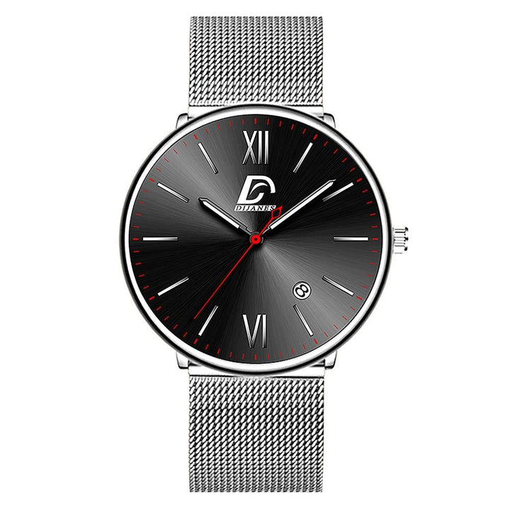 Men's Stainless Steel Calendar Watch Korean Version - Mamofa Global Store