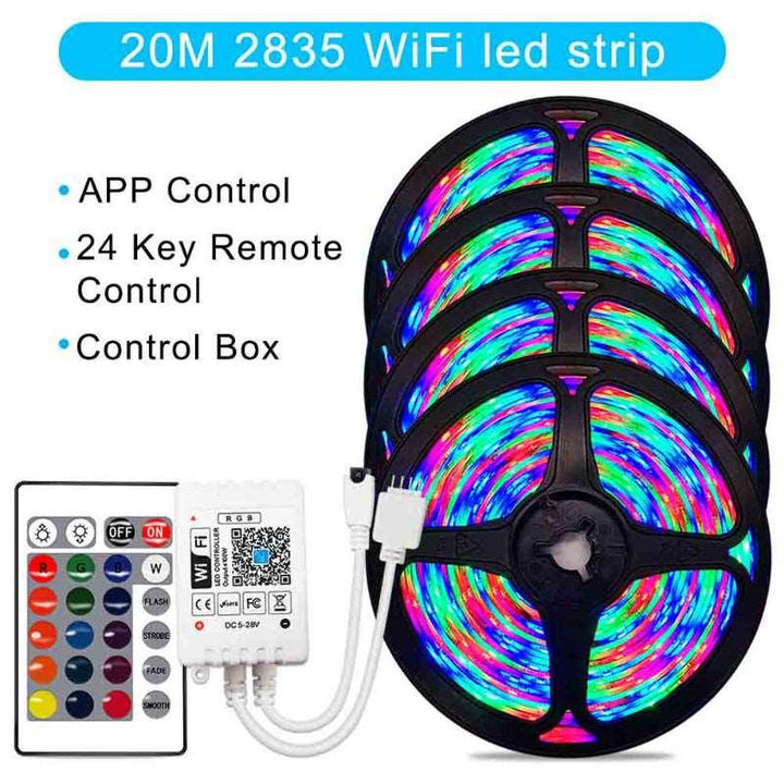 2835 5050 RGB Light Strip Smart WiFi LED - Mamofa Global Store