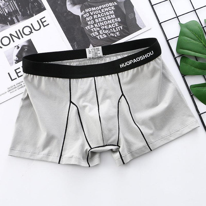 Men's Boxer Briefs Week Days Underwear Solid Color Simple Trendy Breathable Multicolor Pants - Mamofa Global Store