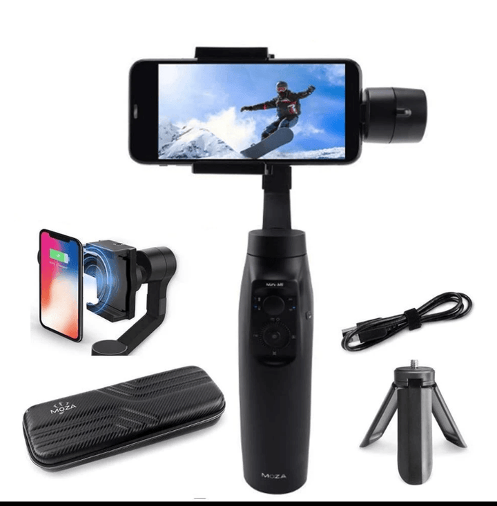 Mobile Phone Stabilizer Wireless Charging Anti-shake Handheld Mobile Phone PTZ Three-axis Stabilizer - Mamofa Global Store