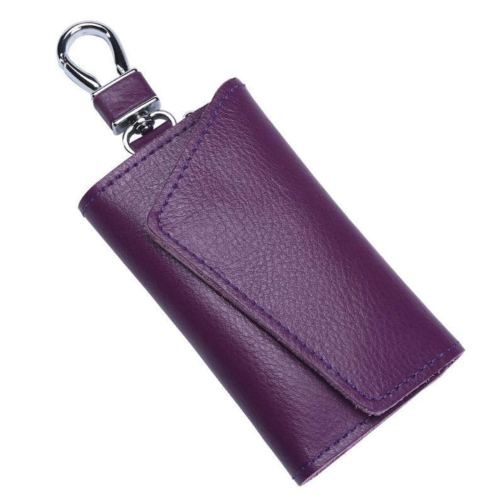 Large Capacity Real Leather Car Key Case - Mamofa Global Store