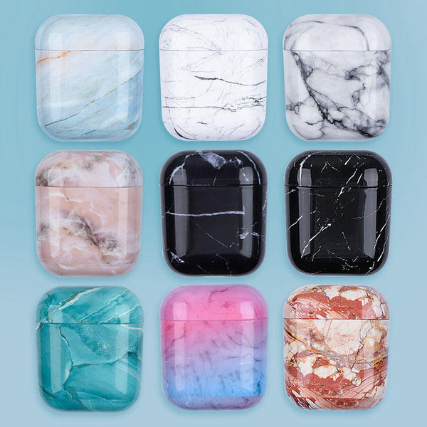 Compatible with Apple, Compatible with Apple , Marbled earphone case - Mamofa Global Store