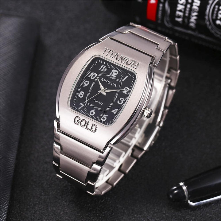 Titanium Alloy Business Leisure Steel Band Quartz Watch Men's - Mamofa Global Store