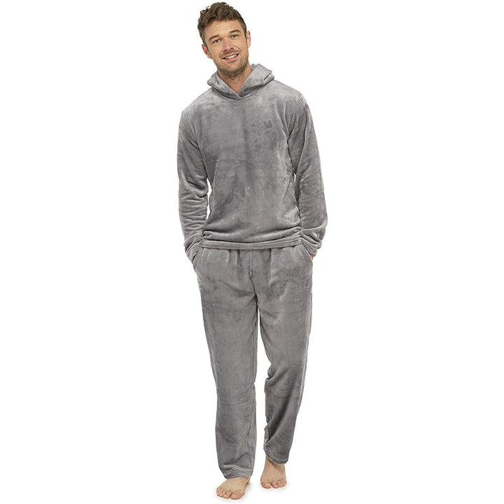 Flannel Grey Simple Home Men's Pajamas - Mamofa Global Store